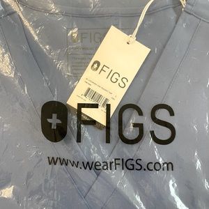 Figs Scrubs-Catarina 1 pocket & Zamora Jogger Pant Ceil Blue Large unopened NWT